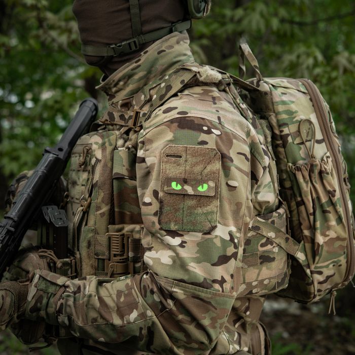M-Tac нашивка Cat Eyes Laser Cut Multicam/Green/GID
