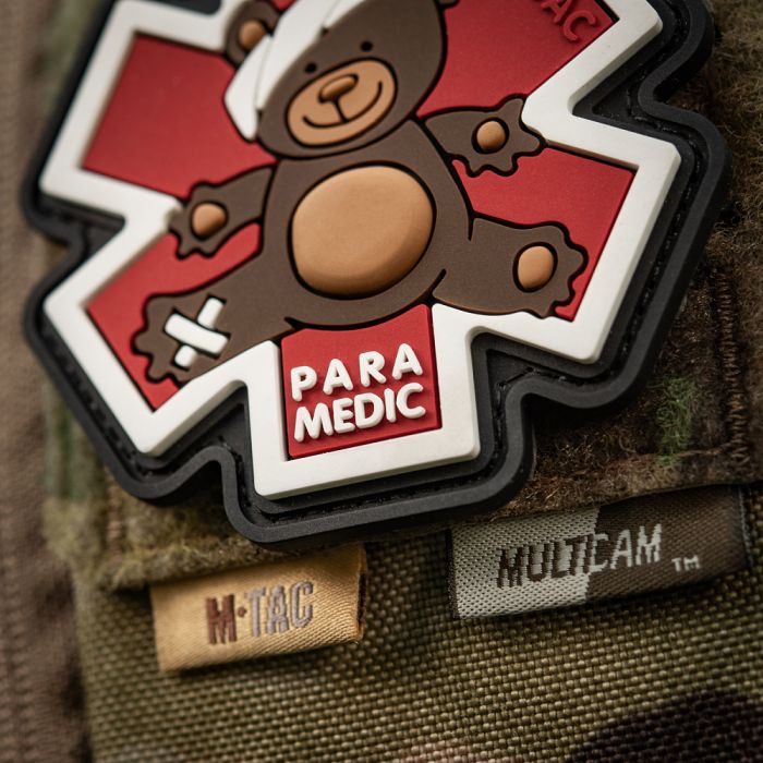 M-Tac нашивка Paramedic Медвідь (PVC) Brown/Black