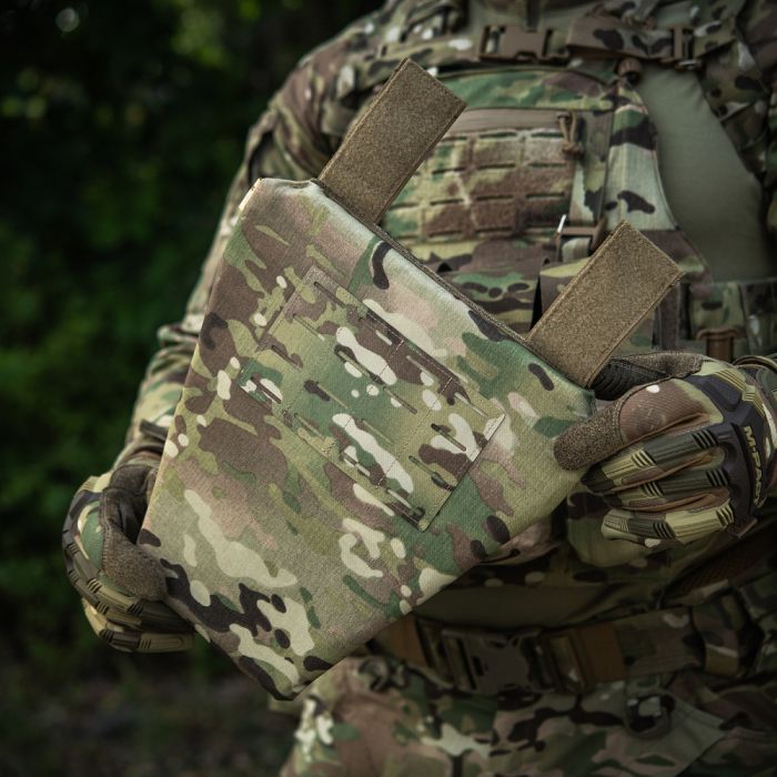 M-Tac фартух протиуламковий з балістичним пакетом 2 клас (BRONYX) Laser Cut Multicam