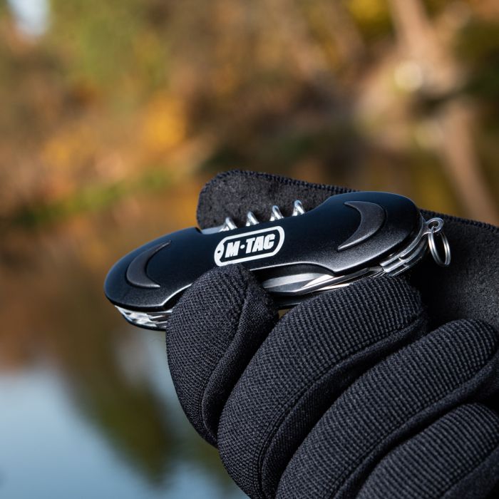 M-Tac ніж складний малий (7 інструм.) Type 2 Steel/Black