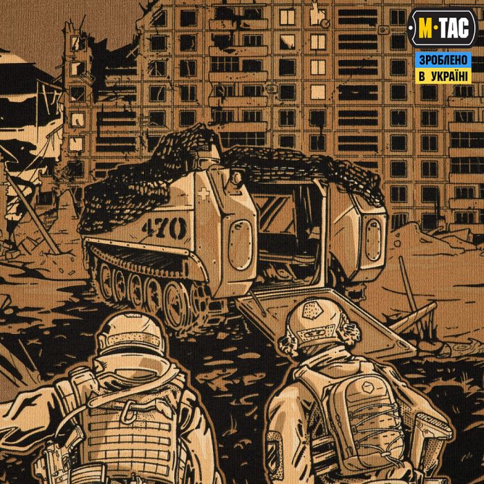M-Tac футболка бойового медика 3 ОШБр Coyote Brown