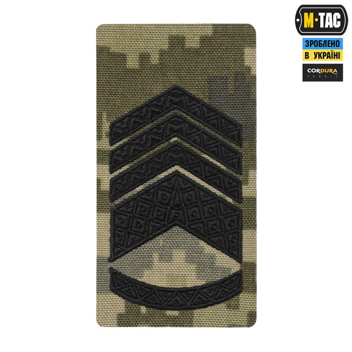 M-Tac погон на липучці Головний Майстер сержант (вишивка) MM14