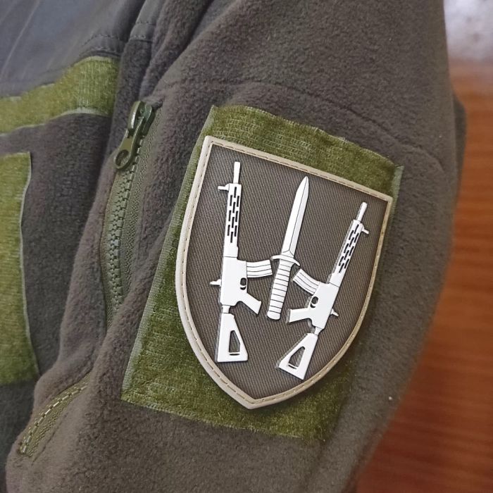 Шеврон ПВХ ЗСУ 67 ОМБр олива об'ємний