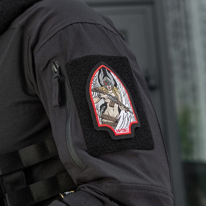M-Tac нашивка Valkyrie (вишивка) Black/Red