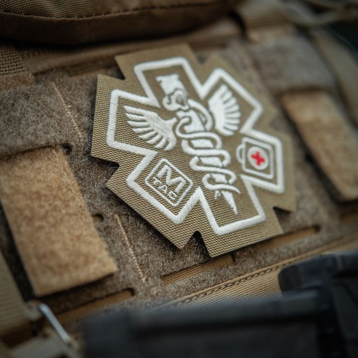 M-Tac нашивка Paramedic (вишивка) Coyote