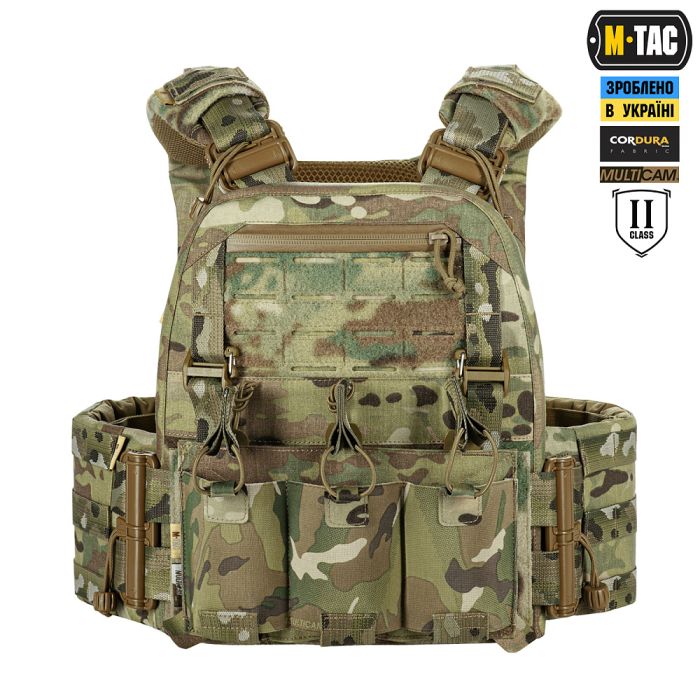 M-Tac плитоноска Cuirass FAST Elite 2 клас захисту (розмір плити M) Multicam