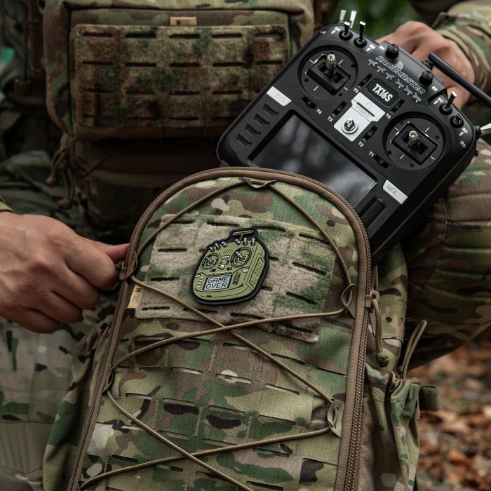 M-Tac нашивка пульт FPV олива (PVC)