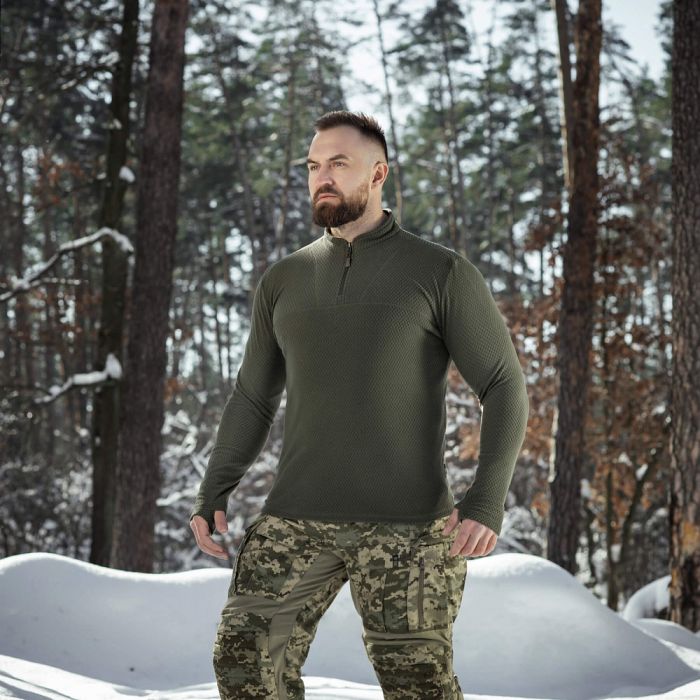 M-Tac термосорочка фліс Delta Level 2 Hex Army Olive