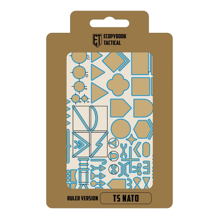 Ecopybook Tactical набір лінійок TS+M А6 (синій кант)