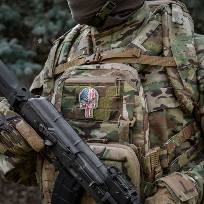 Нашивка Punisher USA GID