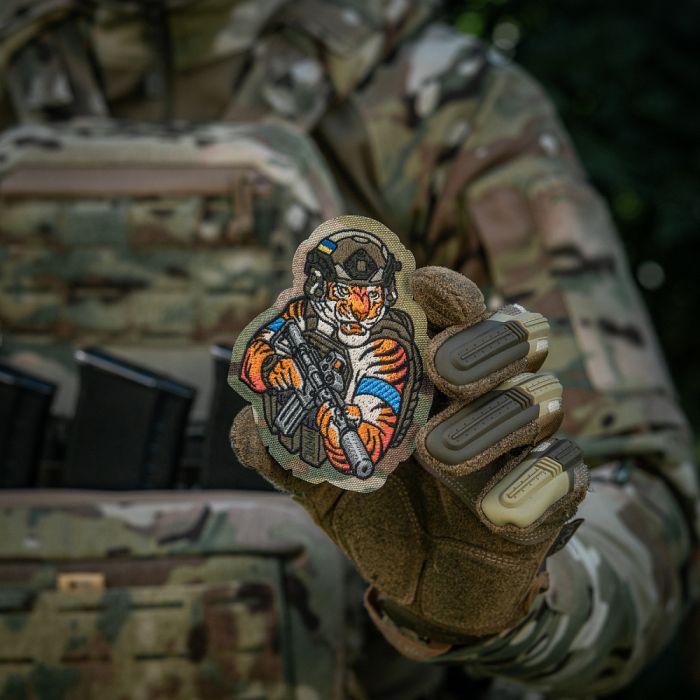 M-Tac нашивка Tiger (вишивка) Multicam/RG/Blue
