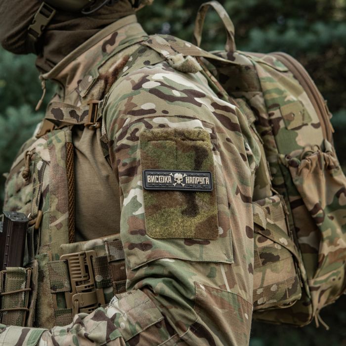 M-Tac нашивка Висока Напруга Gray