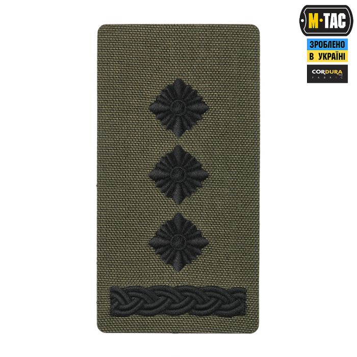 M-Tac погон на липучці Полковник (вишивка) Ranger Green