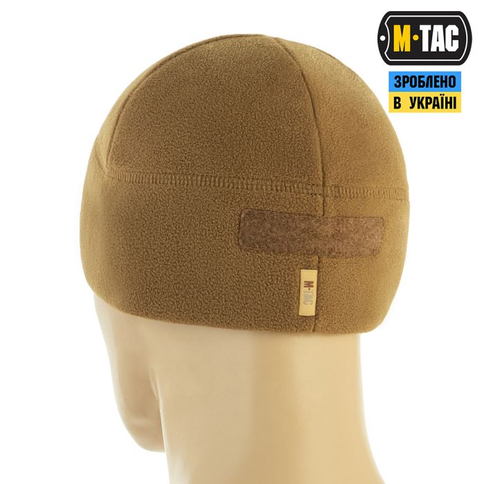 M-Tac шапка Watch Cap Elite фліс (320г/м2) з липучкою Coyote Brown