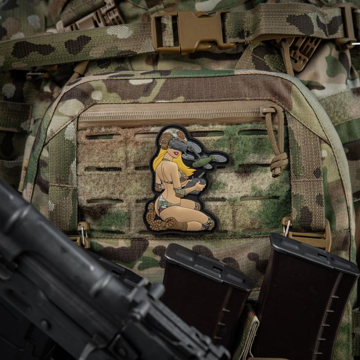 M-Tac нашивка Tactical girl №6 PVC Yellow/MC V2