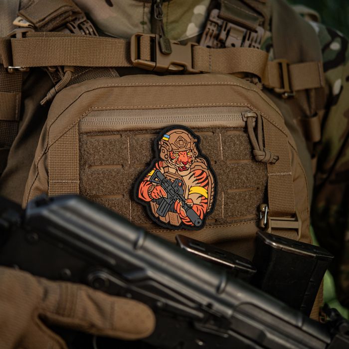 M-Tac нашивка Тигр Жовтий скотч PVC coyote