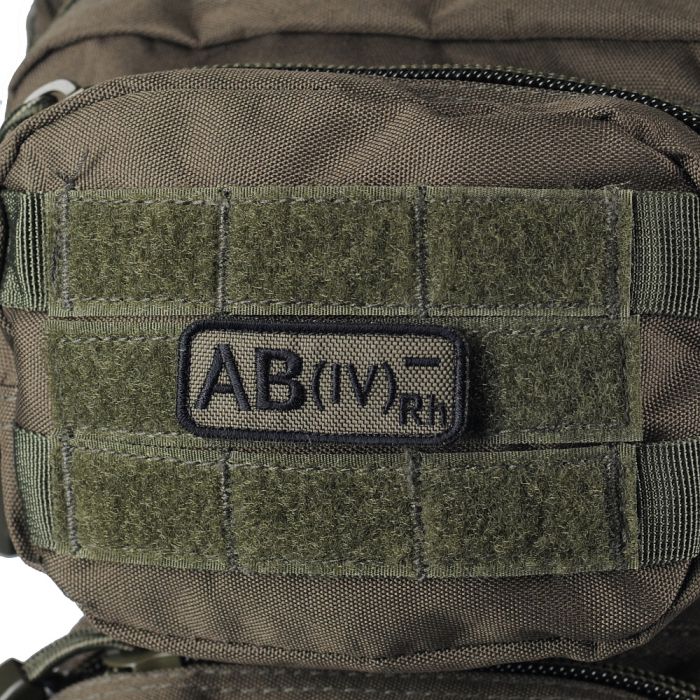 M-Tac нашивка група крові AB(IV) Rh- олива