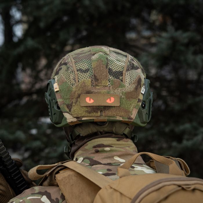 M-Tac нашивка Cat Eyes Laser Cut Coyote/Red/GID