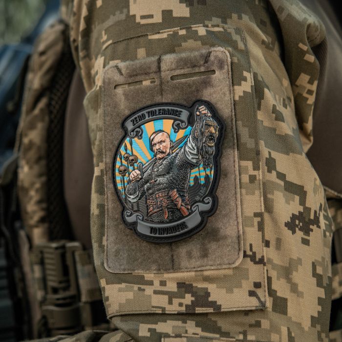 M-Tac нашивка Zero Tolerance PVC Grey