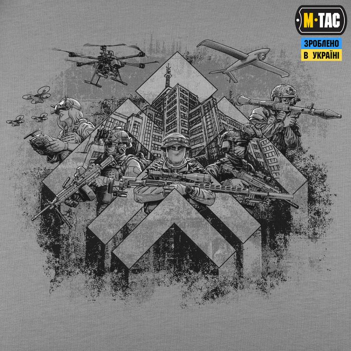 M-Tac футболка Хартія Oversize Light Grey
