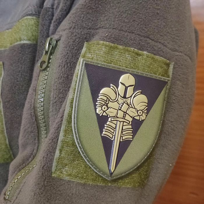 Нашивка ПВХ ЗСУ 17 окрема танкова бригада ОК Схід польовий об'ємни