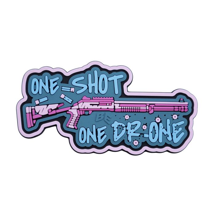 Brand Element нашивка One shot one drone (pink)