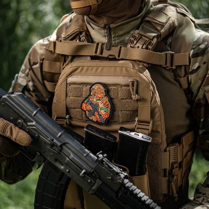 M-Tac нашивка Тигр Зелений скотч PVC coyote