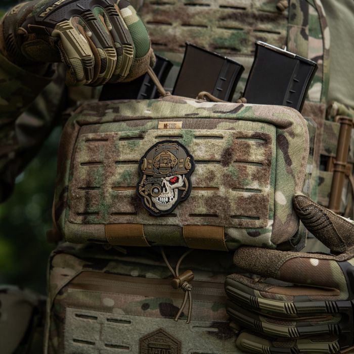 M-Tac нашивка Worn to the bone PVC Black/Coyote