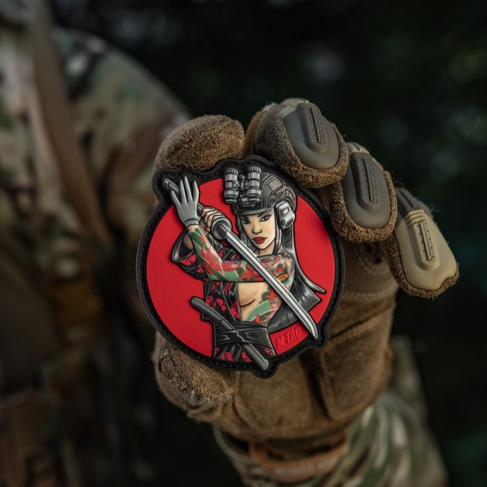 M-Tac нашивка Tactical girl №3 Череп на плечі PVC