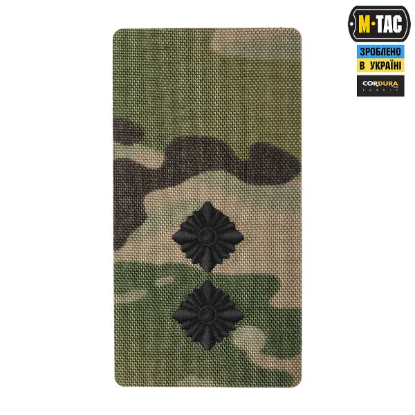 M-Tac погон на липучці Лейтенант (вишивка) Multicam