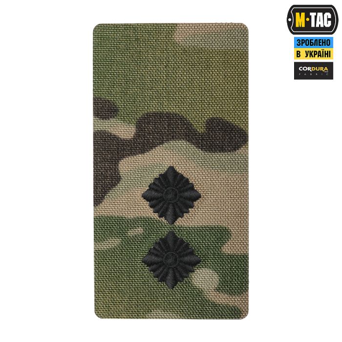 M-Tac погон на липучці Лейтенант (вишивка) Multicam