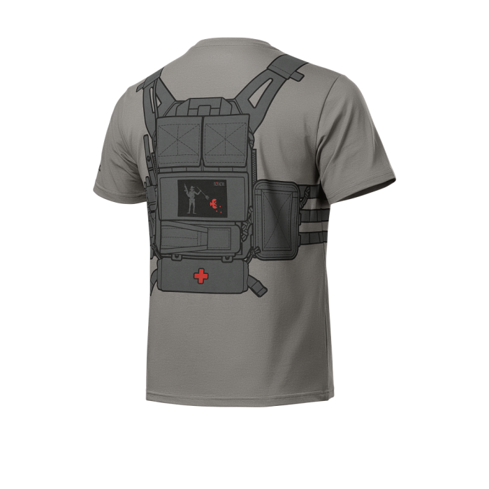 R3ich футболка Plate 5,56 V3 Wolf Grey