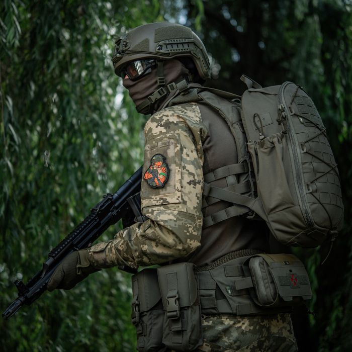 M-Tac нашивка Тигр Зелений скотч PVC olive