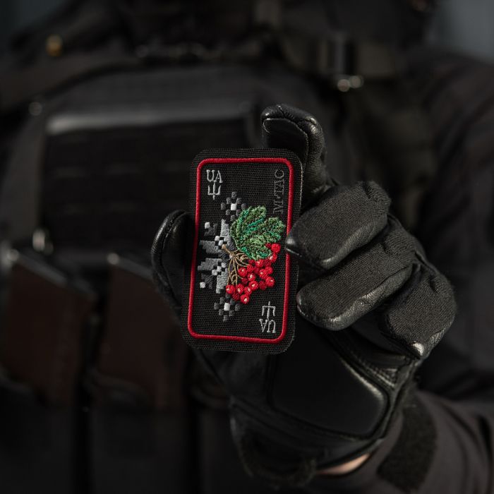 M-Tac нашивка Орнамент Калина (вишивка) Black/Red