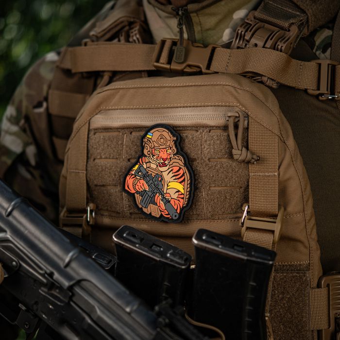 M-Tac нашивка Тигр Жовтий скотч PVC coyote