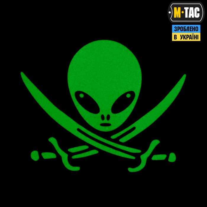 M-Tac нашивка НЛО оператор GID Black/Green