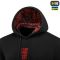 M-Tac кофта Hoodie Один в полі воїн Oversize Hard Black