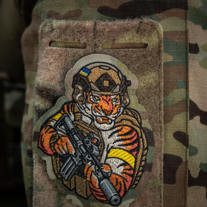 M-Tac нашивка Tiger (вишивка) Multicam/Coyote/Yellow