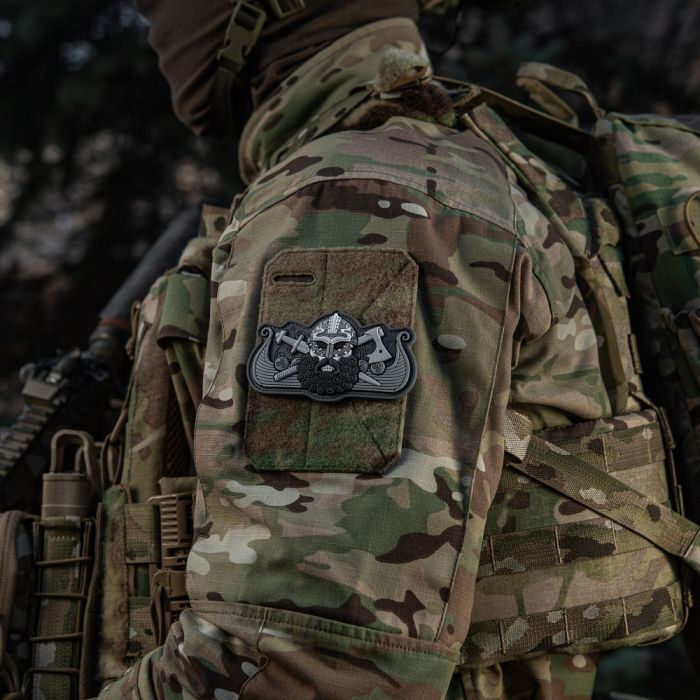M-Tac нашивка Viking’s Drakkar Black/Grey