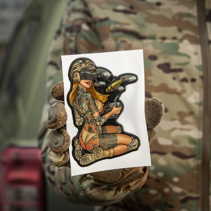 M-Tac наклейка об'ємна Tactical girl №6 Якудза 