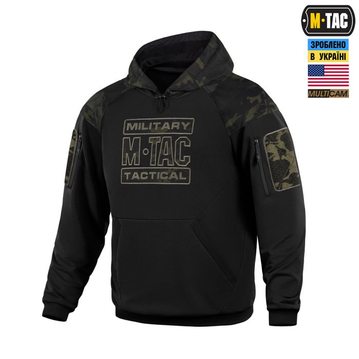 M-Tac кофта Hoodie Combat Black Multicam