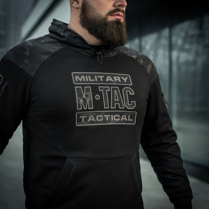 M-Tac кофта Hoodie Combat Black Multicam