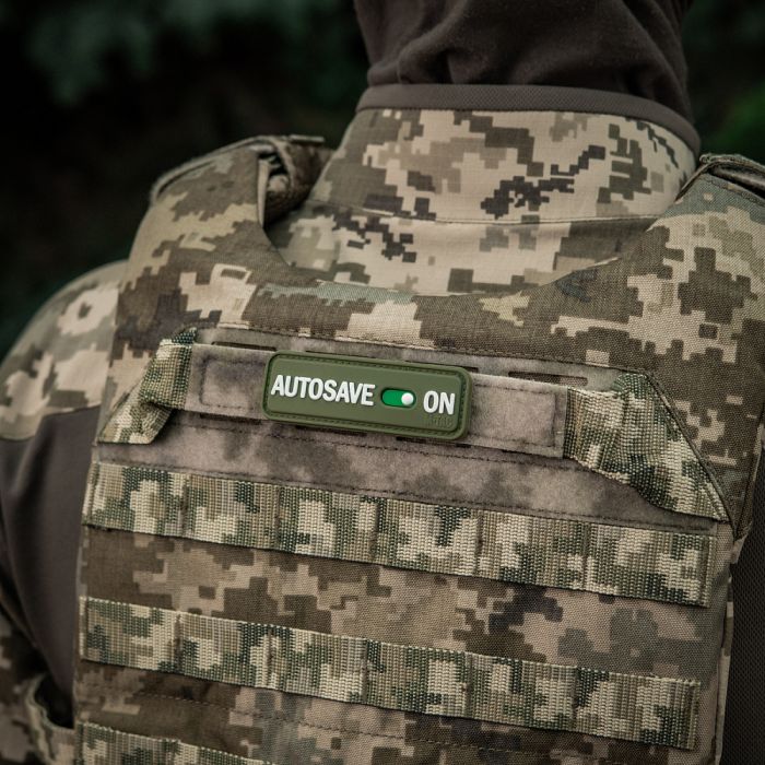 M-Tac нашивка Autosave PVC Olive