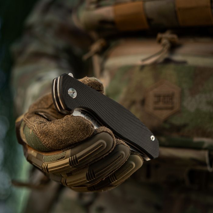 M-Tac ніж складаний Type 11 Black/Steel