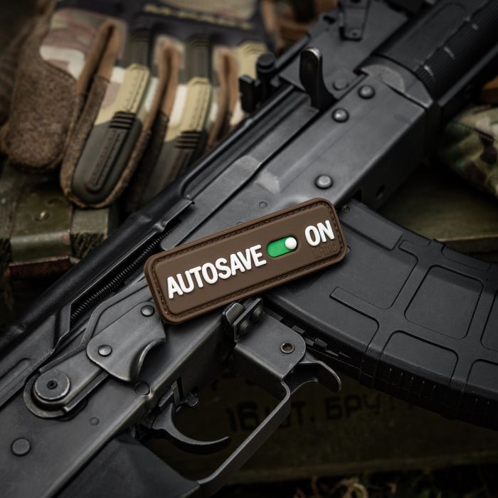 M-Tac нашивка Autosave PVC Coyote