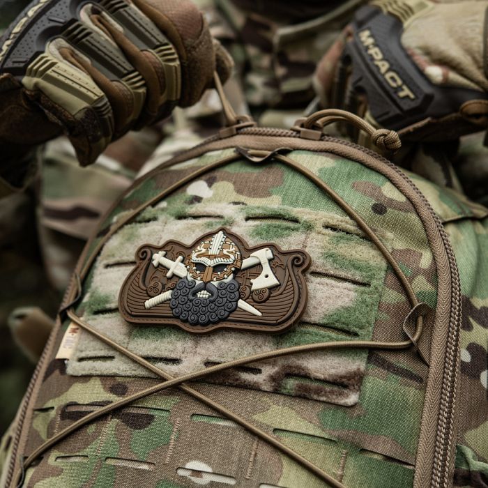 M-Tac нашивка Viking’s Drakkar Black/Coyote