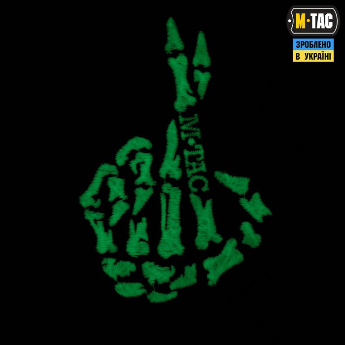 M-Tac нашивка Crossed Fingers (вишивка) Black