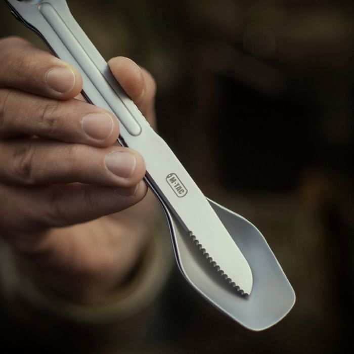 M-Tac столовий набір роз'ємний (3 елемента) Steel