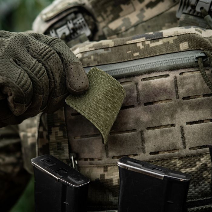 M-Tac нашивка прапор України з тризубом ЗСУ PVC Olive