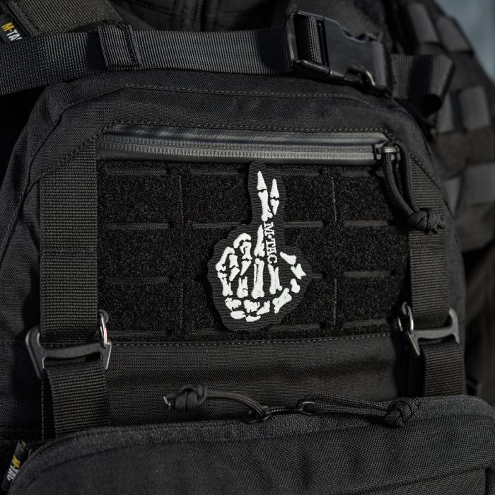M-Tac нашивка Crossed Fingers (вишивка) Black